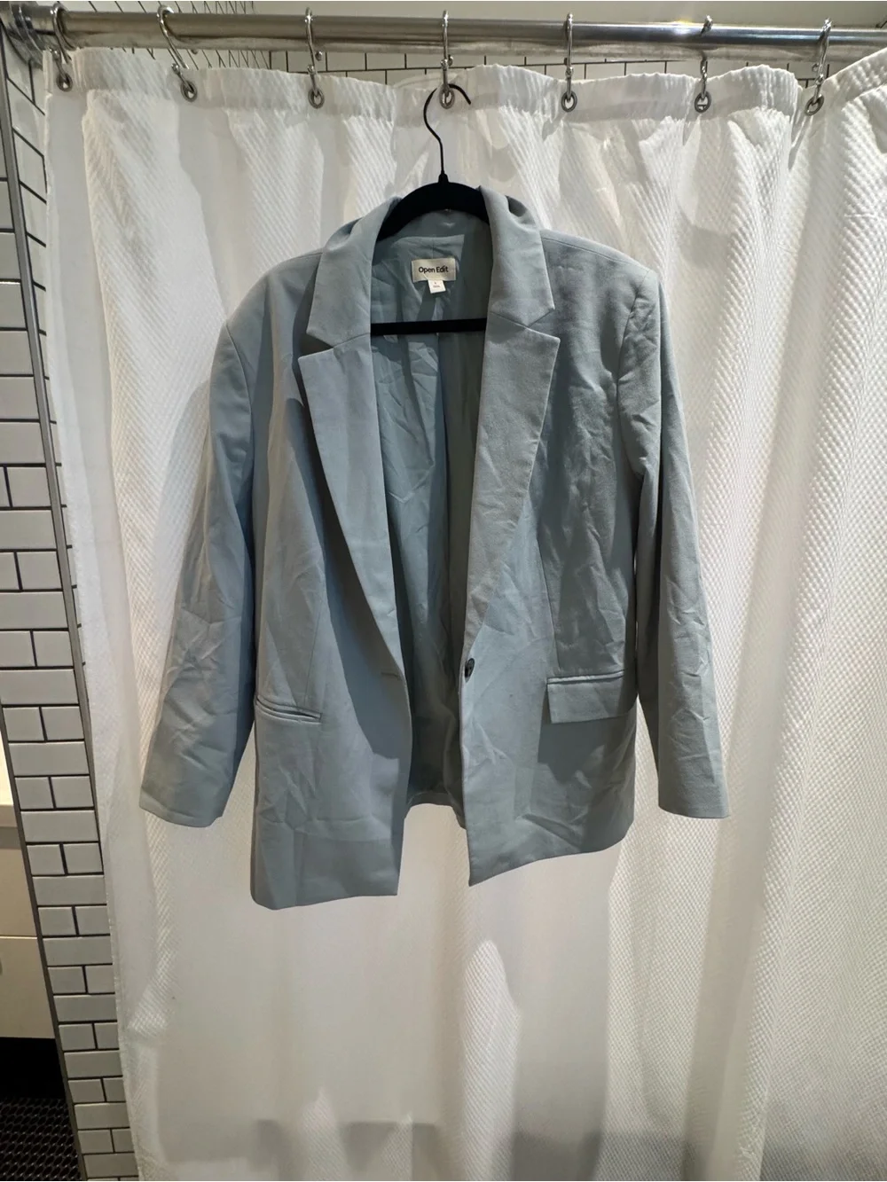 Open Edit Pale Blue Women's Blazer